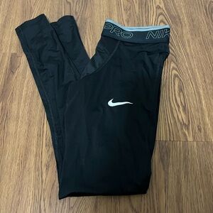 FLAWED Nike Black Athletic Pro Training Tights Size Small